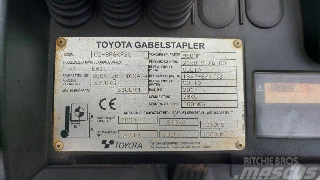Toyota 8FGKF20 // SS // 1.404 Std. Gasstapler