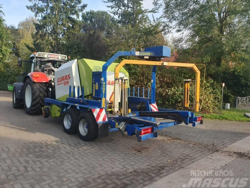 CLAAS Rollant 250 RC + Göweil G5040 Rundballenpressen