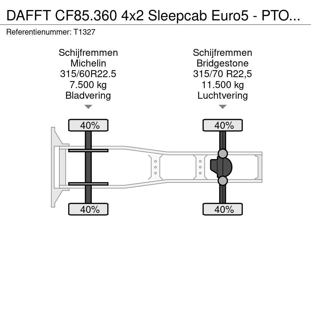 DAF FT CF85.360 4x2 Sleepcab Euro5 - PTO Prep - 3-Spaa Sattelzugmaschinen