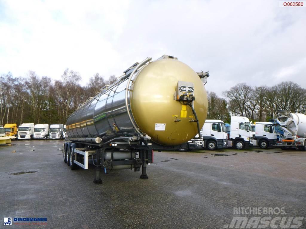 Van Hool Chemical tank inox 30 m3 / 1 comp ADR 12/03/2024 Tankauflieger