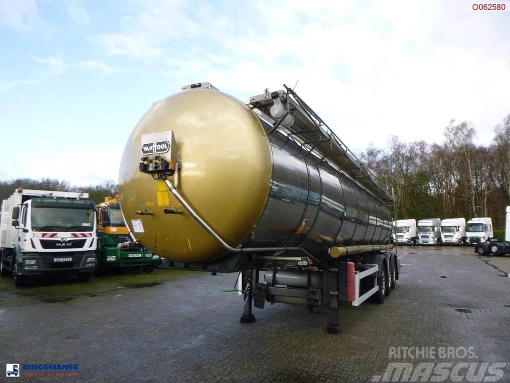 Van Hool Chemical tank inox 30 m3 / 1 comp ADR 12/03/2024 Tankauflieger