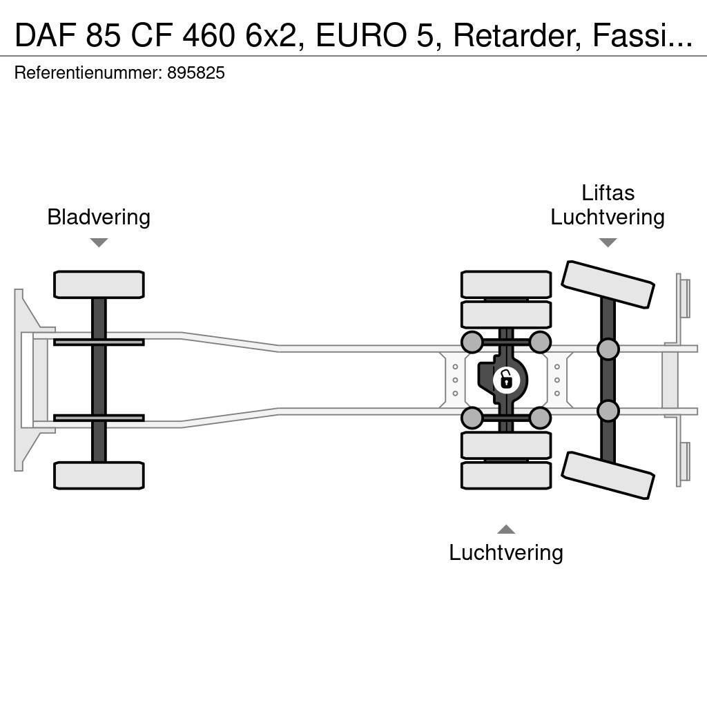DAF 85 CF 460 6x2, EURO 5, Retarder, Fassi, Remote, Ma Pritschenwagen/Pritschenwagen mit Seitenklappe