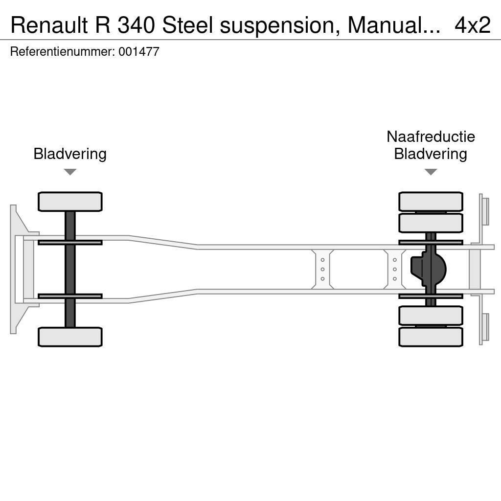 Renault R 340 Steel suspension, Manual, Telma Abrollkipper
