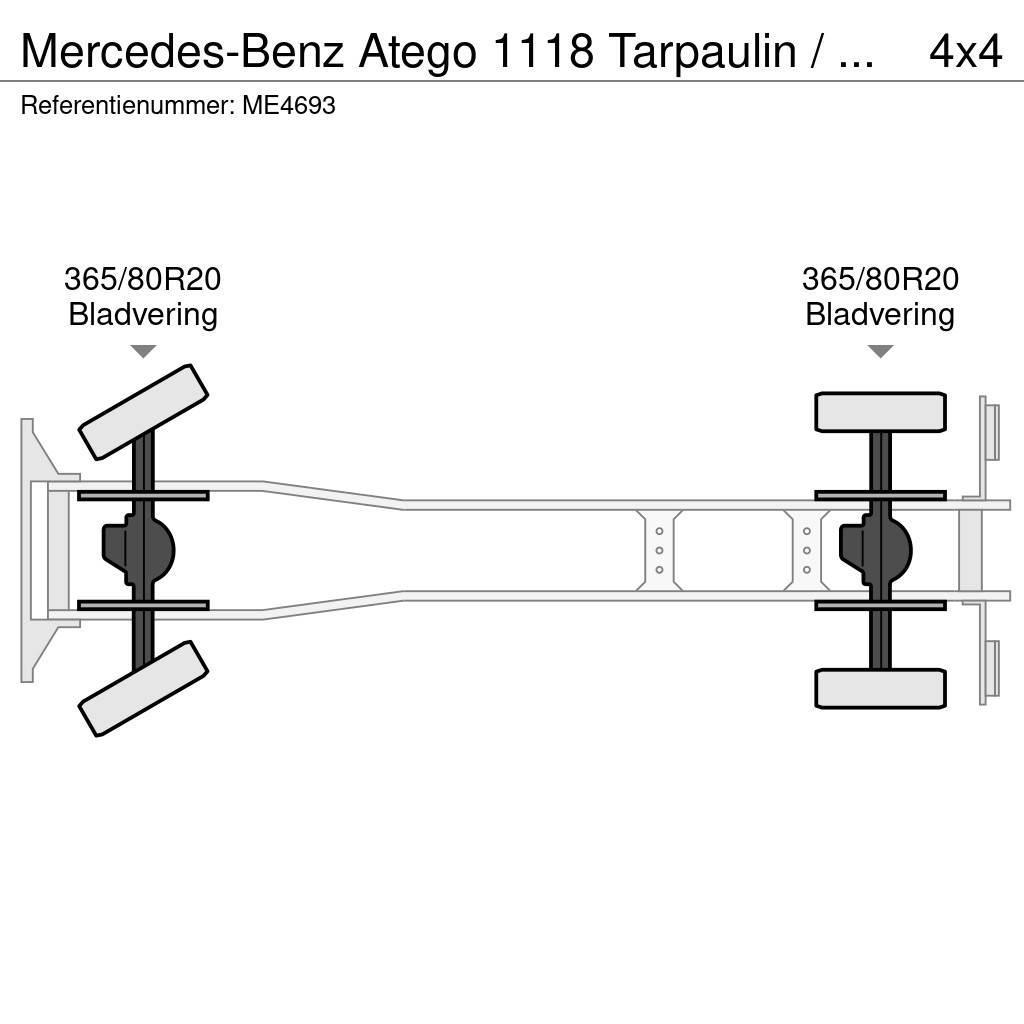Mercedes-Benz Atego 1118 Tarpaulin / Canvas Box Truck Löschfahrzeuge
