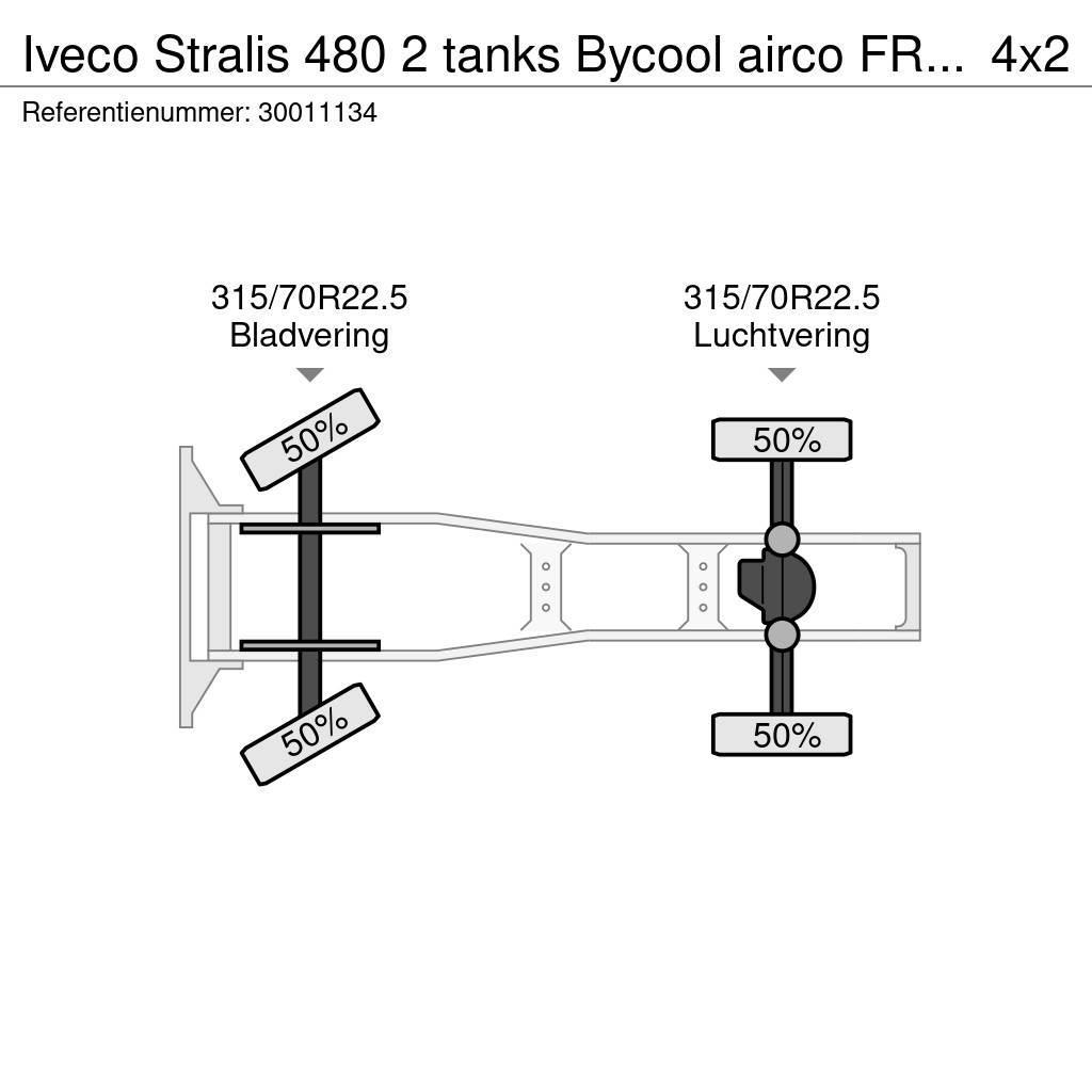 Iveco Stralis 480 2 tanks Bycool airco FR truck 7x venti Sattelzugmaschinen