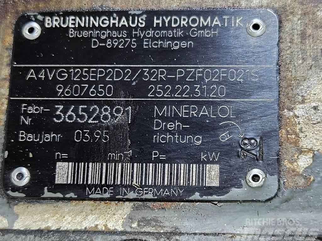 Brueninghaus Hydromatik A4VG125EP2D2/32R-Drive pump/Fahrpumpe/Rijpomp Hydraulik