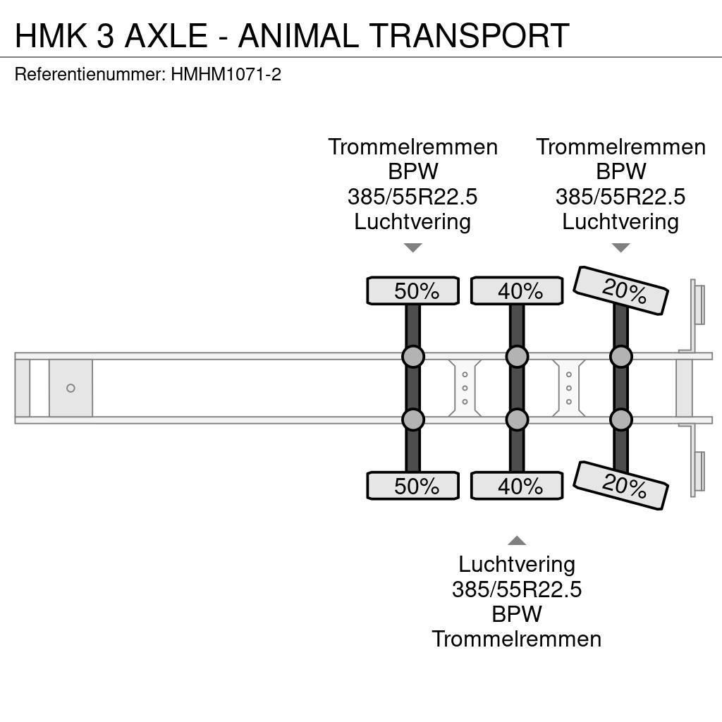  HMK 3 AXLE - ANIMAL TRANSPORT Viehtransportauflieger