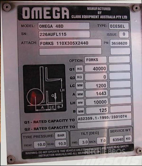 Omega Omega	48D FLT Containerstapler
