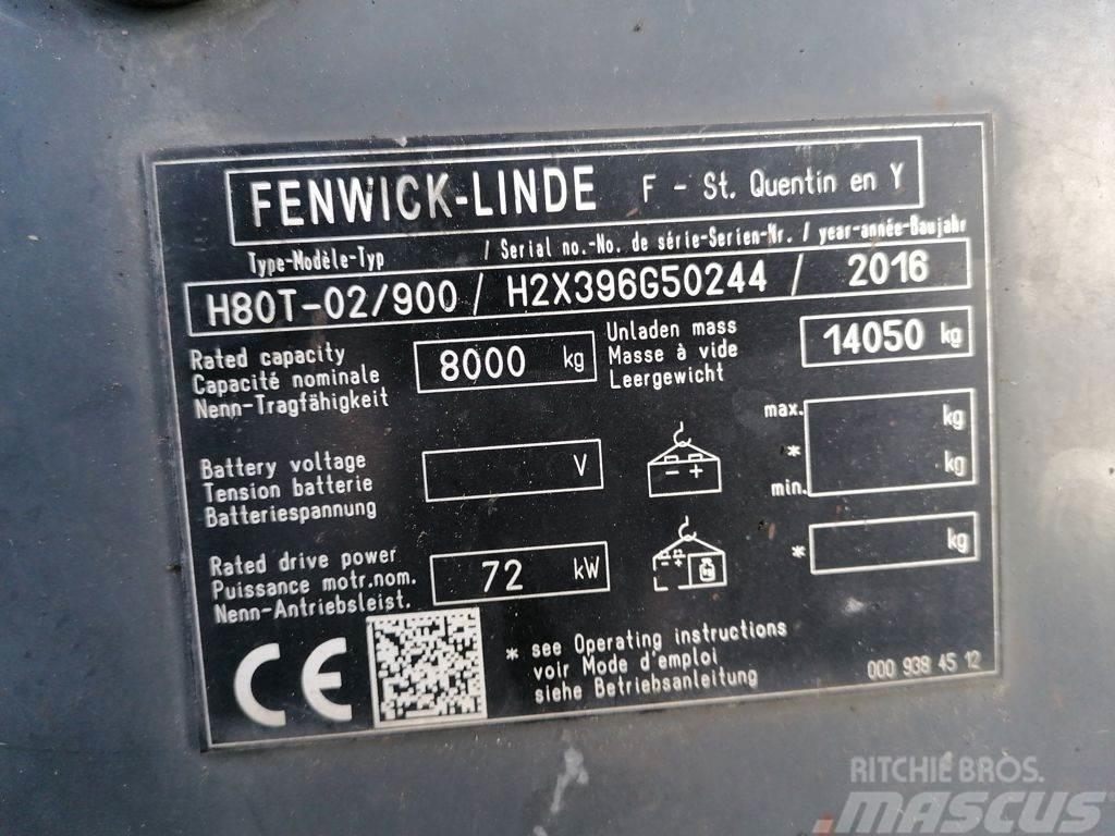 Linde H80T-02/900 Gasstapler