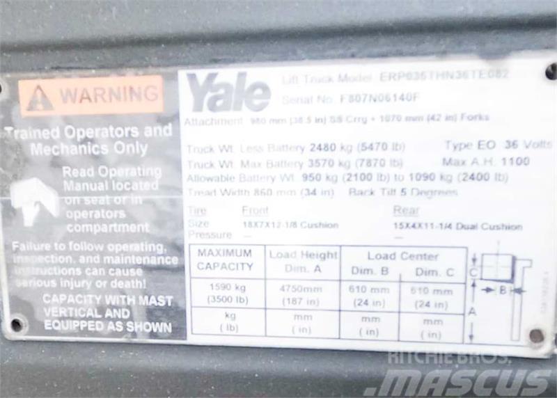 Yale ERP035TH Elektrostapler
