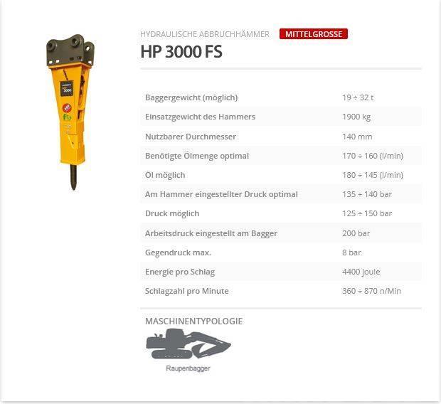 Indeco HP 3000 FS Hammer / Brecher