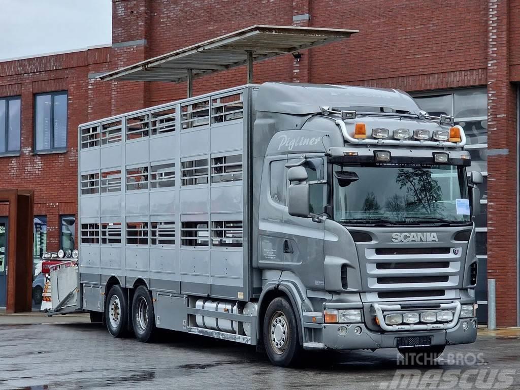 Scania R380 Highline 6x2*4 - Berdex 3 deck livestock - Lo Tiertransporter
