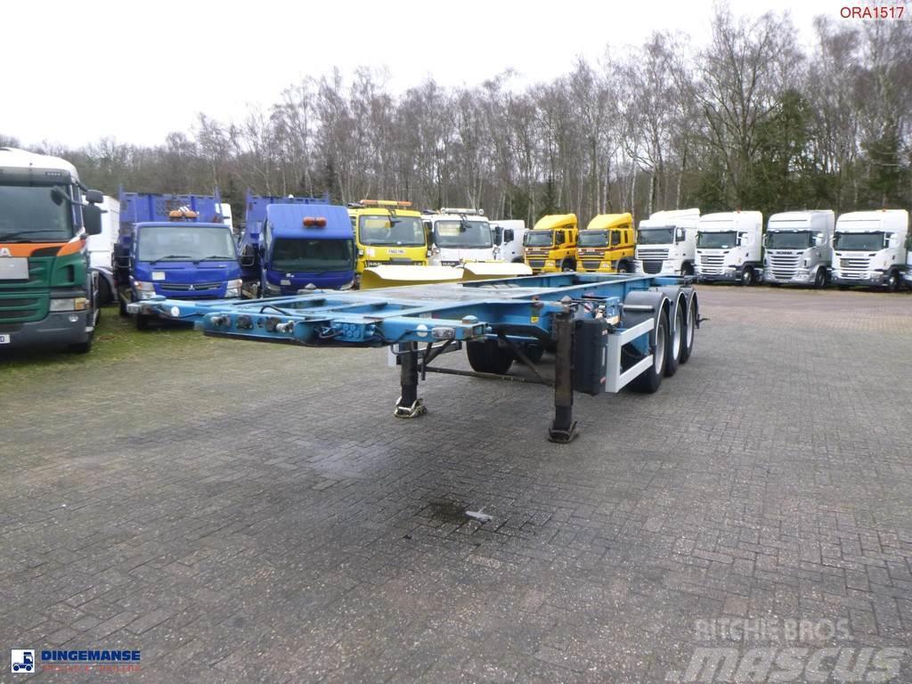Fruehauf 3-axle container chassis 20, 30 ft Containerauflieger