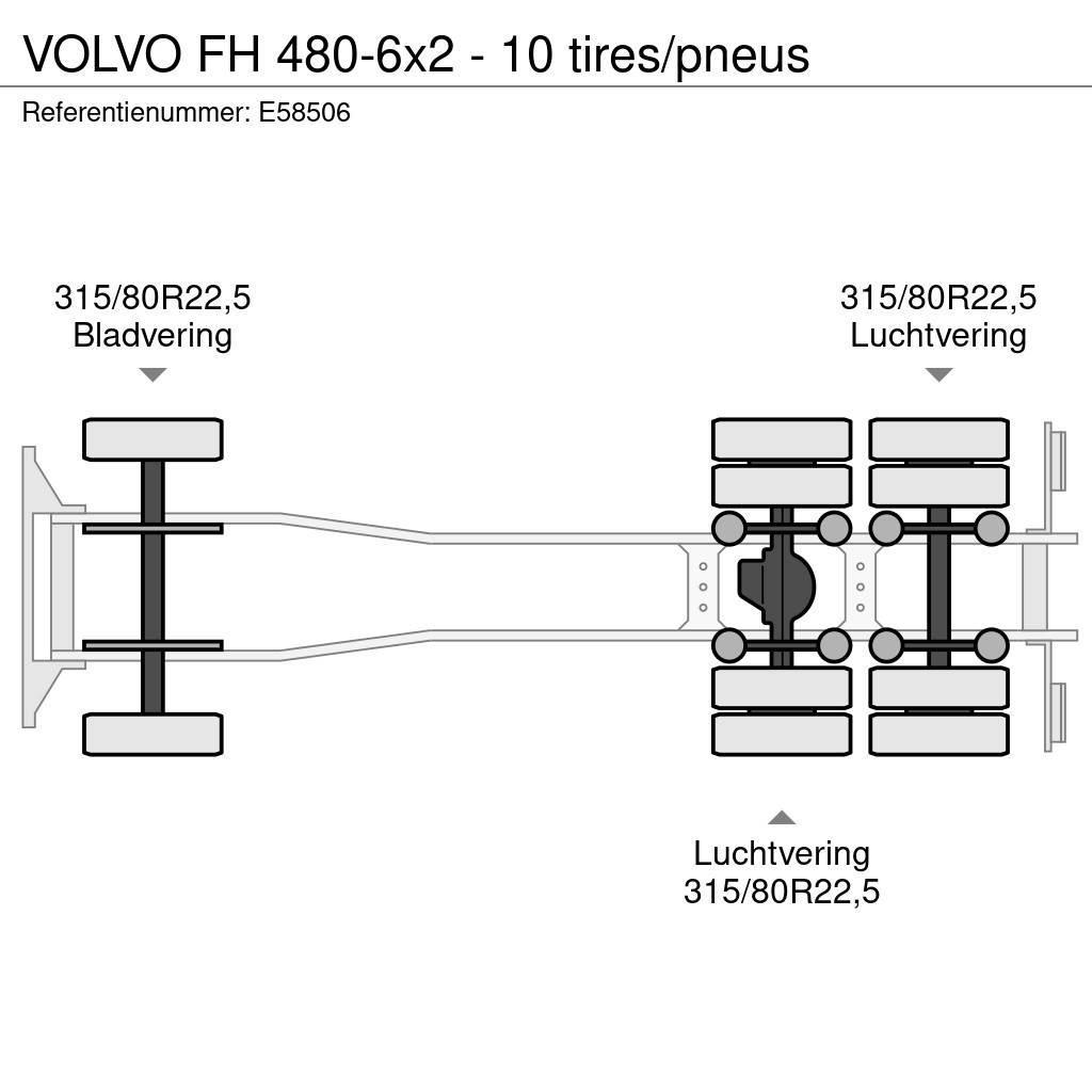 Volvo FH 480-6x2 - 10 tires/pneus Containerwagen