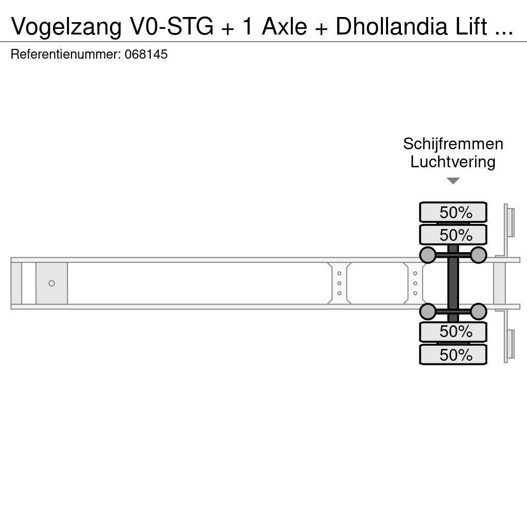 Vogelzang V0-STG + 1 Axle + Dhollandia Lift + Carrier Vector Kühlauflieger