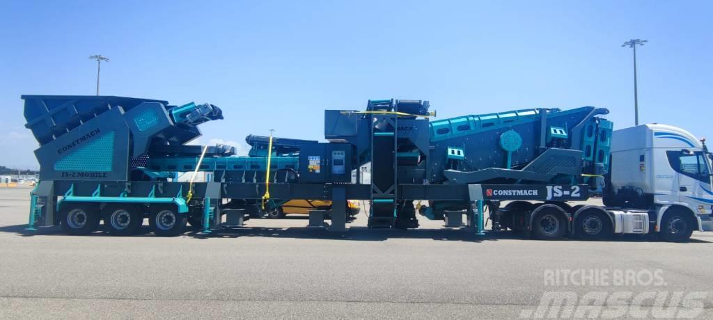 Constmach 120-150 TPH Mobile Crushing Plant Jaw & Impact Mobile Brecher