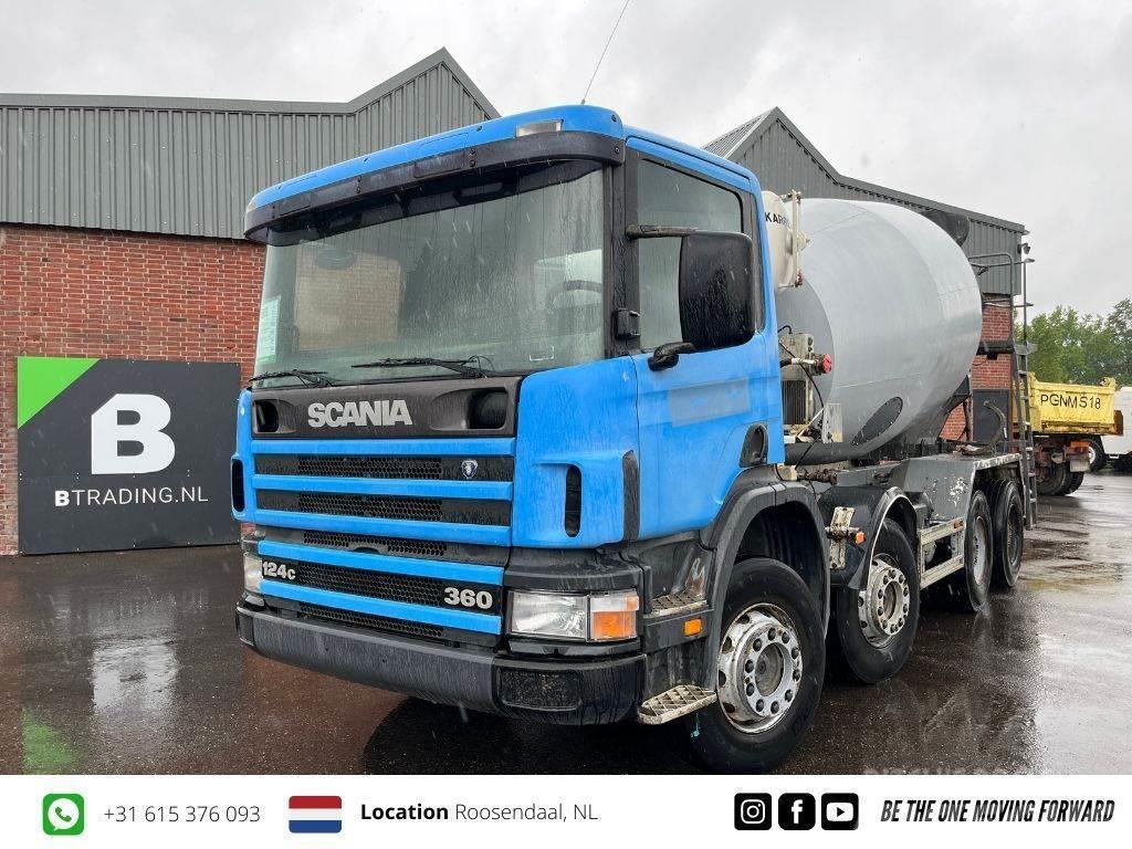 Scania P124-360 8x4 Concrete mixer 9m3 - Full steel - Big Betonmischer