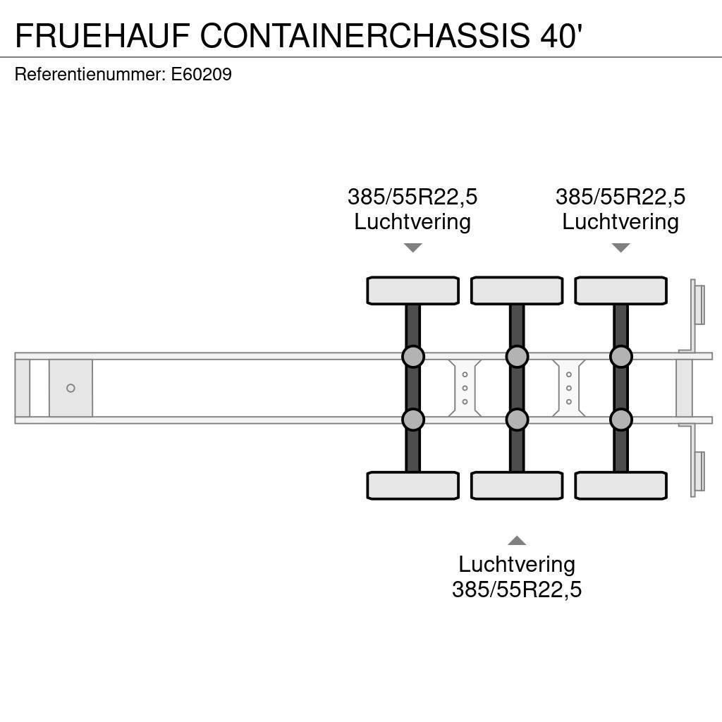 Fruehauf CONTAINERCHASSIS 40' Auflieger-Absetzkipper