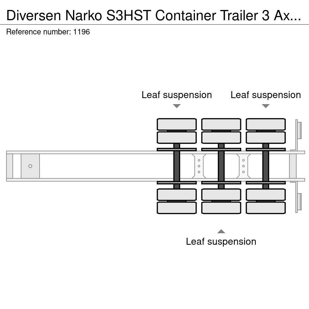 Närko S3HST Container Trailer 3 Axle BPW Containerauflieger