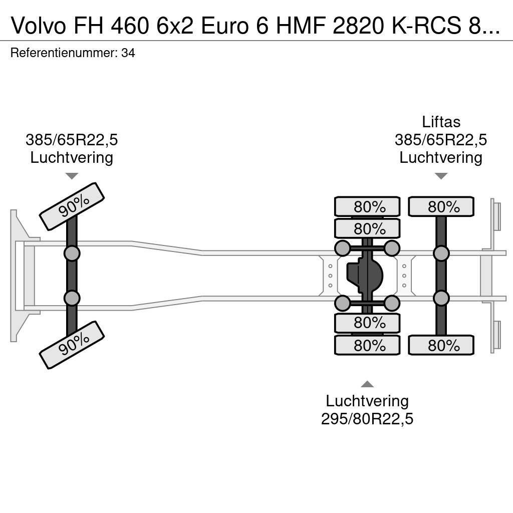 Volvo FH 460 6x2 Euro 6 HMF 2820 K-RCS 8 x Hydr Crane Ye All-Terrain-Krane