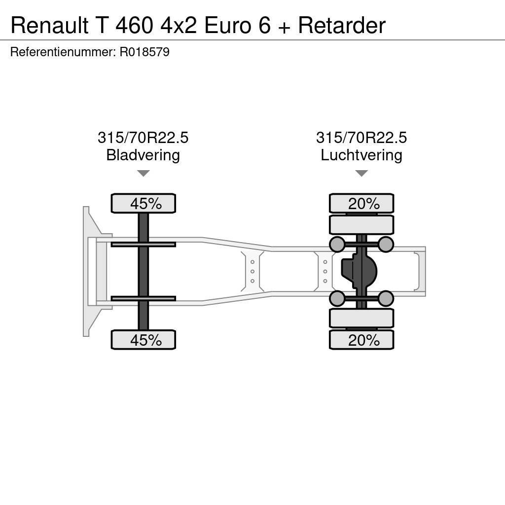 Renault T 460 4x2 Euro 6 + Retarder Sattelzugmaschinen
