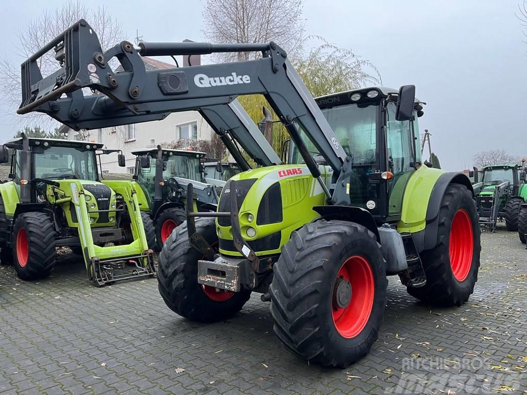 CLAAS ARION 640 CIS + QUICKE Q65 Traktoren