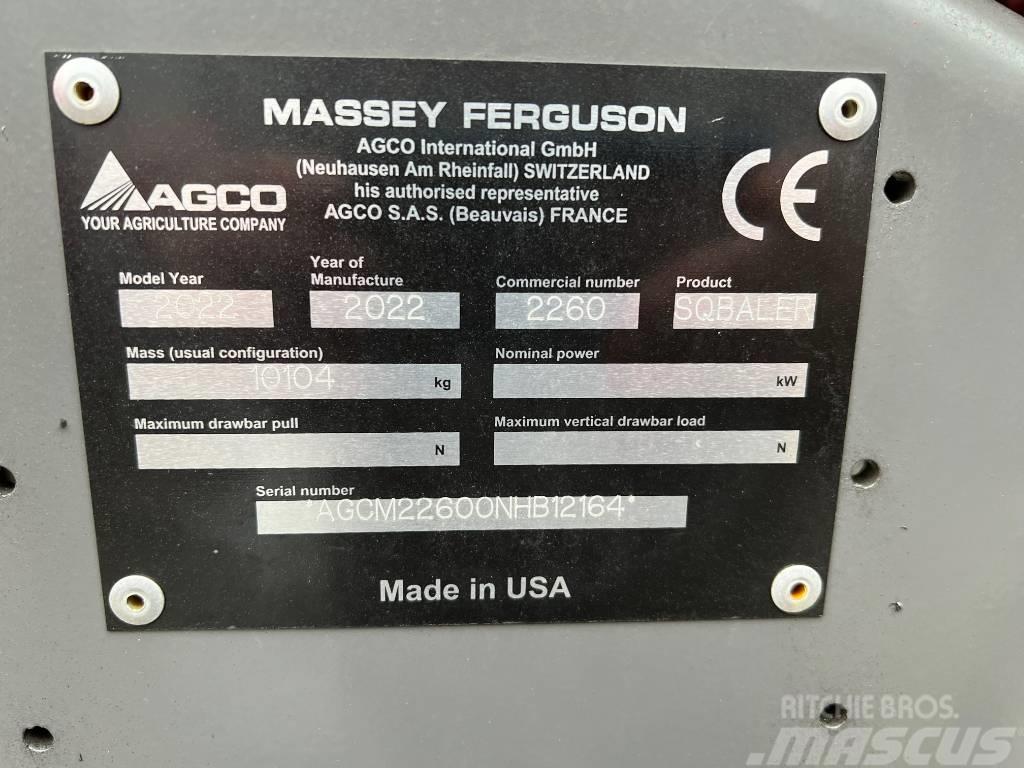 Massey Ferguson 2260 Quaderpressen