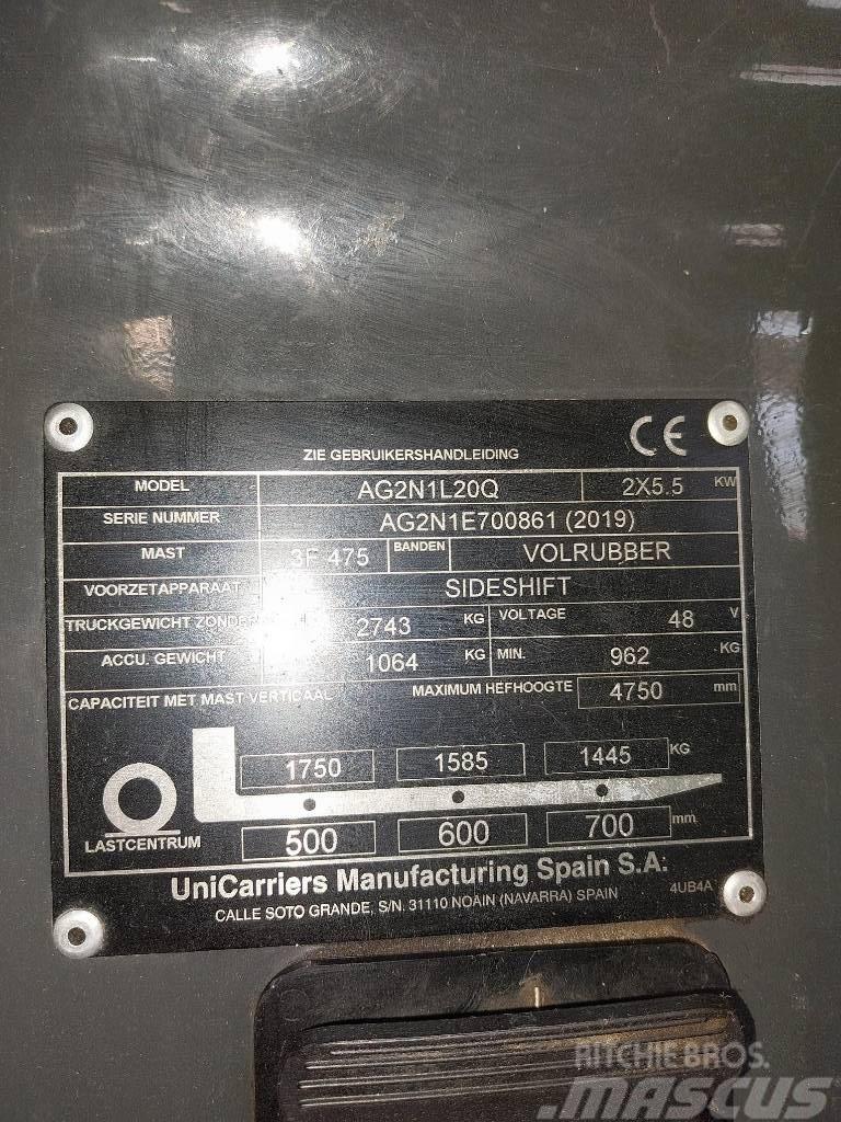 UniCarriers AG2N1L20Q Elektrostapler