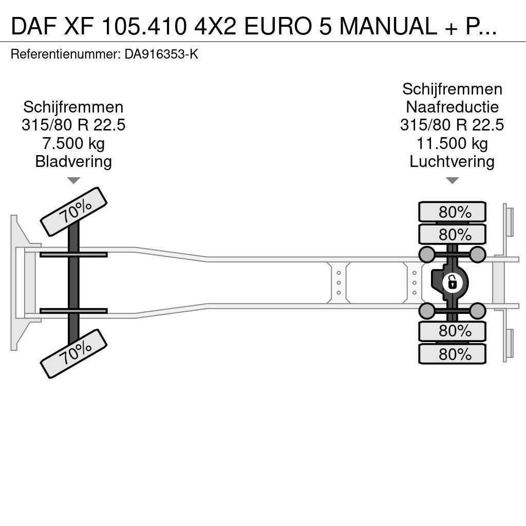 DAF XF 105.410 4X2 EURO 5 MANUAL + PALFINGER PK16000 All-Terrain-Krane