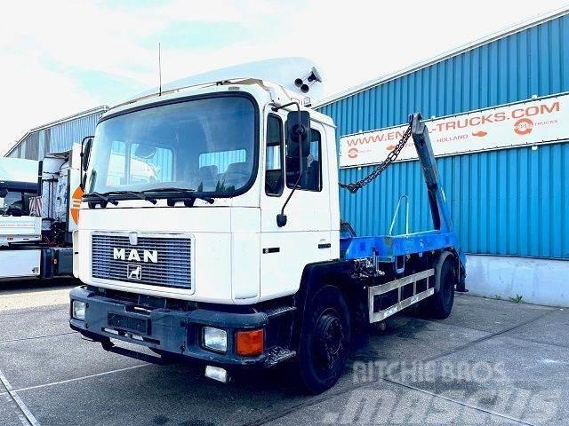 MAN 18 .232 (6 CILINDER) M90 WITH TELESCOPIC CONTAINER Kipplader