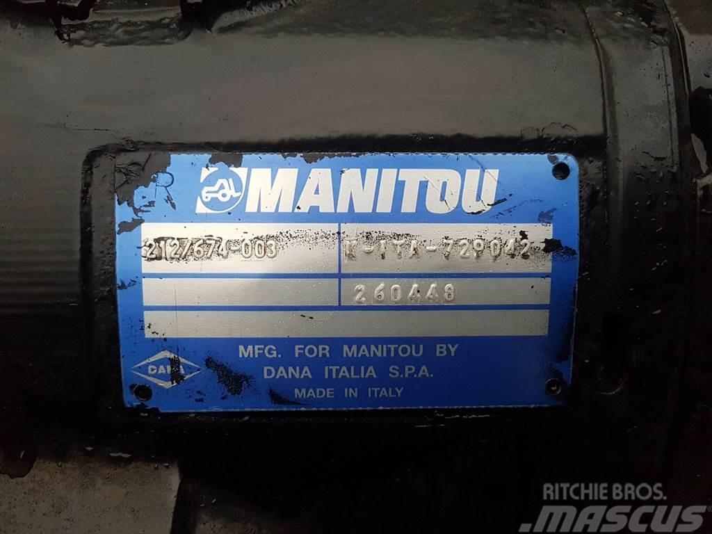 Manitou MT1840-Spicer Dana 212/674-003-Axle/Achse/As LKW-Achsen