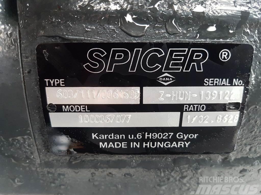 Wacker Neuson -Spicer Dana 603/111/0061539-Axle/Achse/As LKW-Achsen