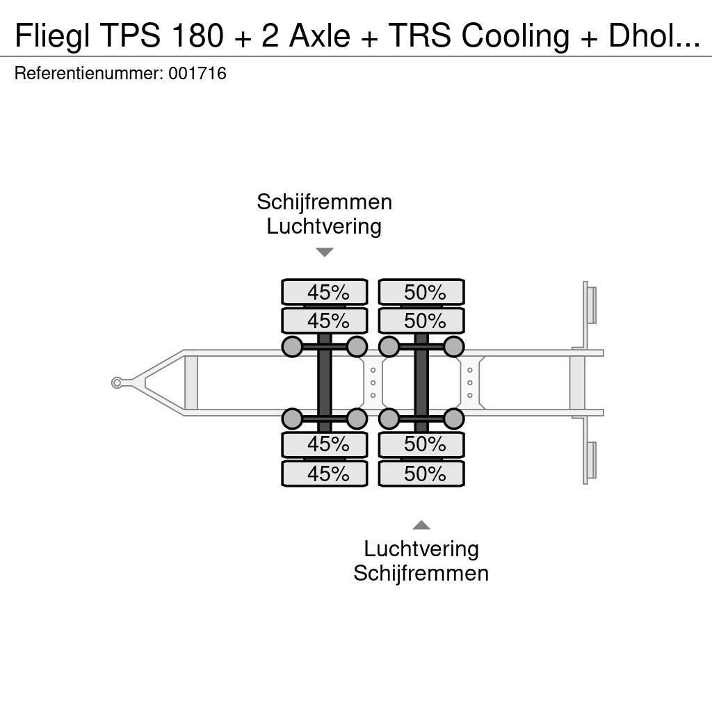 Fliegl TPS 180 + 2 Axle + TRS Cooling + Dhollandia Lift Kühlanhänger