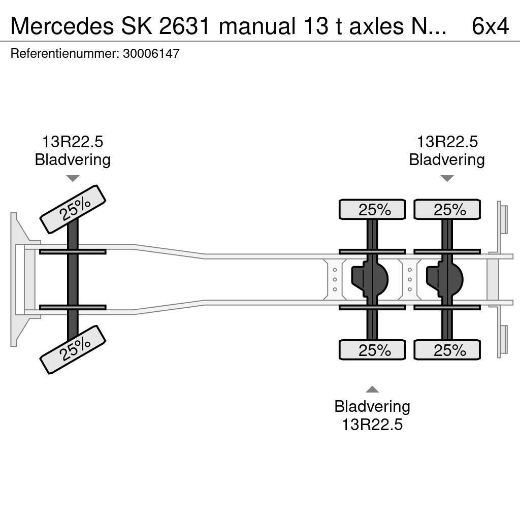 Mercedes-Benz SK 2631 manual 13 t axles NO2638 Wechselfahrgestell