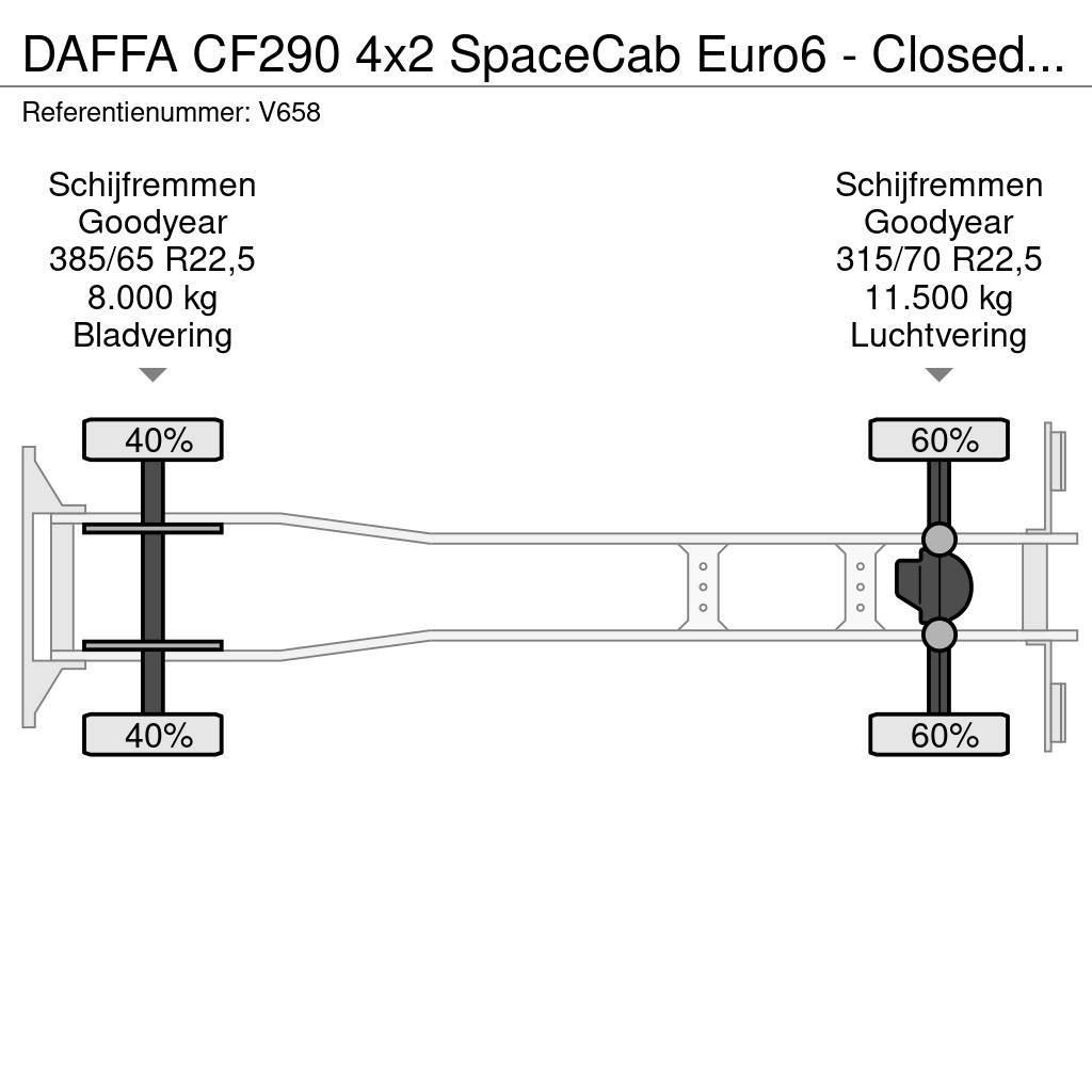 DAF FA CF290 4x2 SpaceCab Euro6 - Closed Box 7.45m - T Kofferaufbau