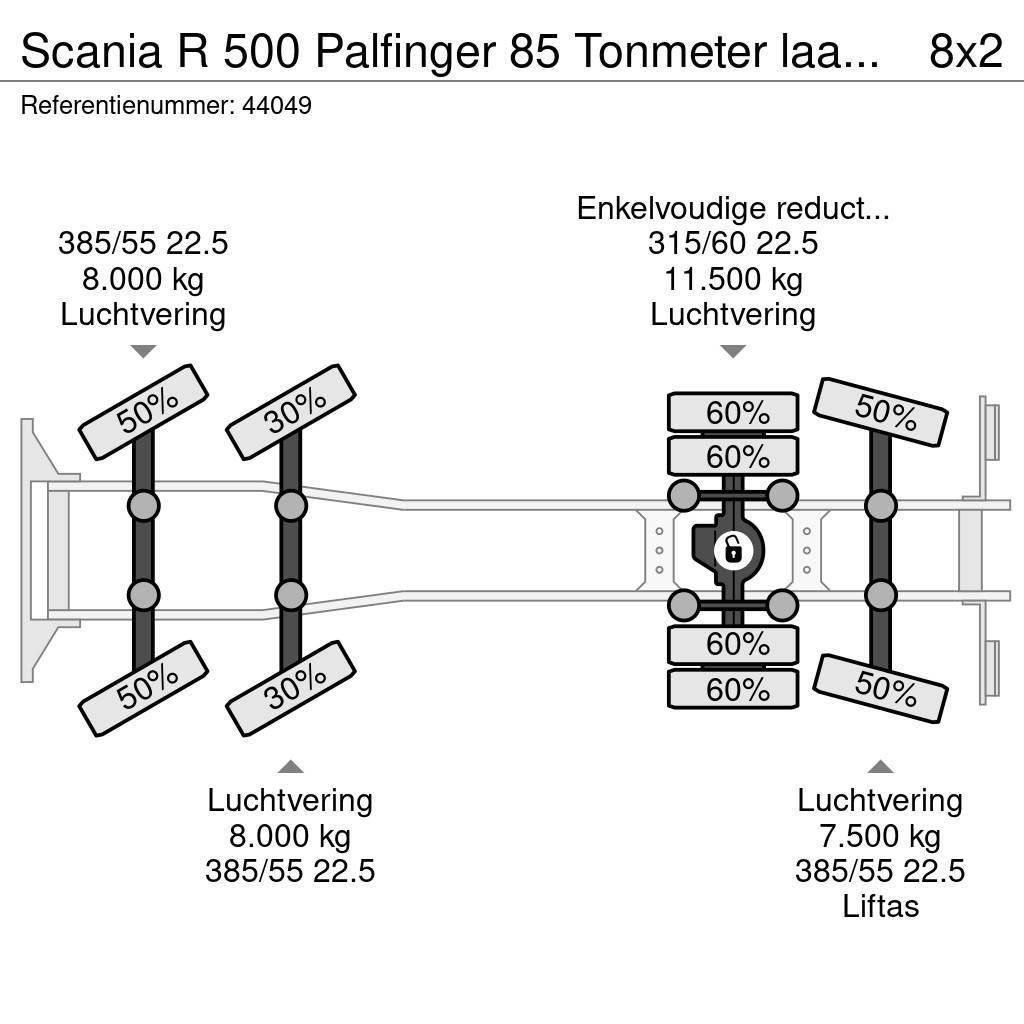 Scania R 500 Palfinger 85 Tonmeter laadkraan All-Terrain-Krane
