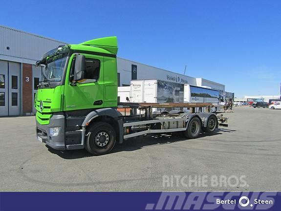 Mercedes-Benz ANTOS2545L Lagab hydraulisk løft contramme Containerwagen
