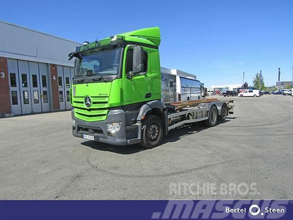 Mercedes-Benz ANTOS2545L Lagab hydraulisk løft contramme Containerwagen