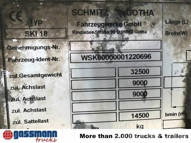 Schmitz SKI 18 SL06-7.2 Alumulde mit Stahlboden ca. 25m³ Kippladerauflieger