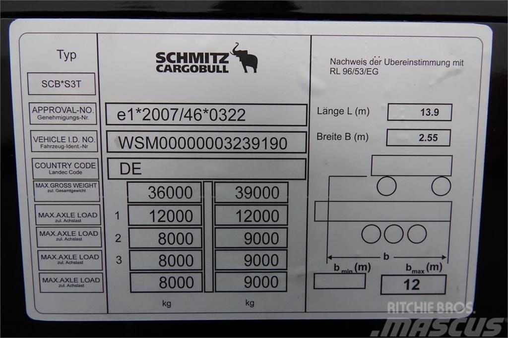 Schmitz Cargobull SCHMITZ FIRANKA VARIOS / PODNOSZONY DACH / STANDAR Curtainsiderauflieger