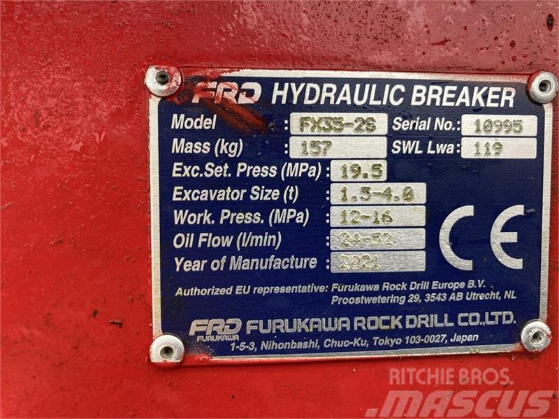 FRD FX35-25 Monteret med udstyr til Rammehammer Hammer / Brecher
