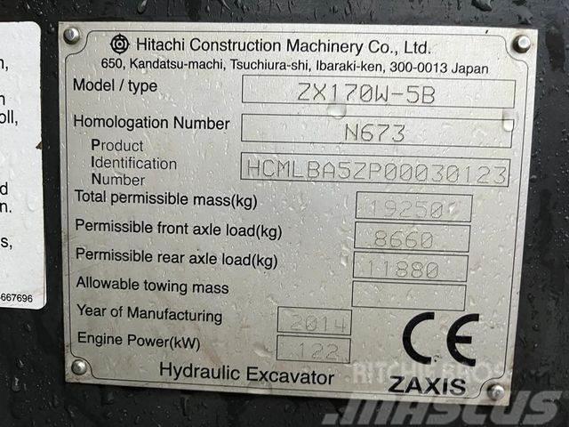 Hitachi ZX 170 W-5B Mobilbagger