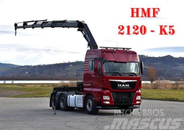 MAN TGX 28.480 Sattelzugmaschine + HMF 2120 K5/FUNK Sattelzugmaschinen