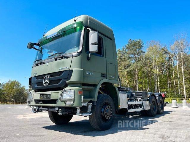 Mercedes-Benz ACTROS 3344 6x6 Chassis Twist Lock BDF LIKE NEW! Wechselfahrgestell