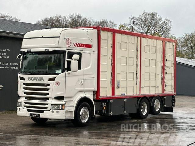 Scania R490 EU6 6x2 4.Stock Menke m. Hubdach &amp; Tränke Tiertransporter