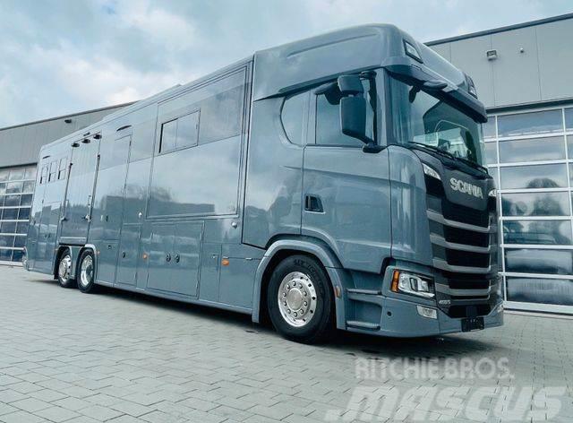 Scania S 450 Doppel Pop-out Pop-Up Pferdetransporter Tiertransporter
