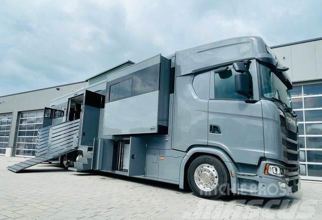 Scania S 450 Doppel Pop-out Pop-Up Pferdetransporter Tiertransporter