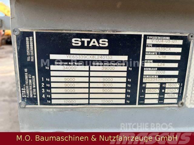 Stas S339CX / 3 Achser / Luft / Plane / Kippladerauflieger