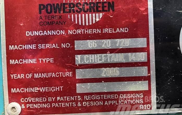 Powerscreen Chieftain 1400 Sieb- und Brechanlagen