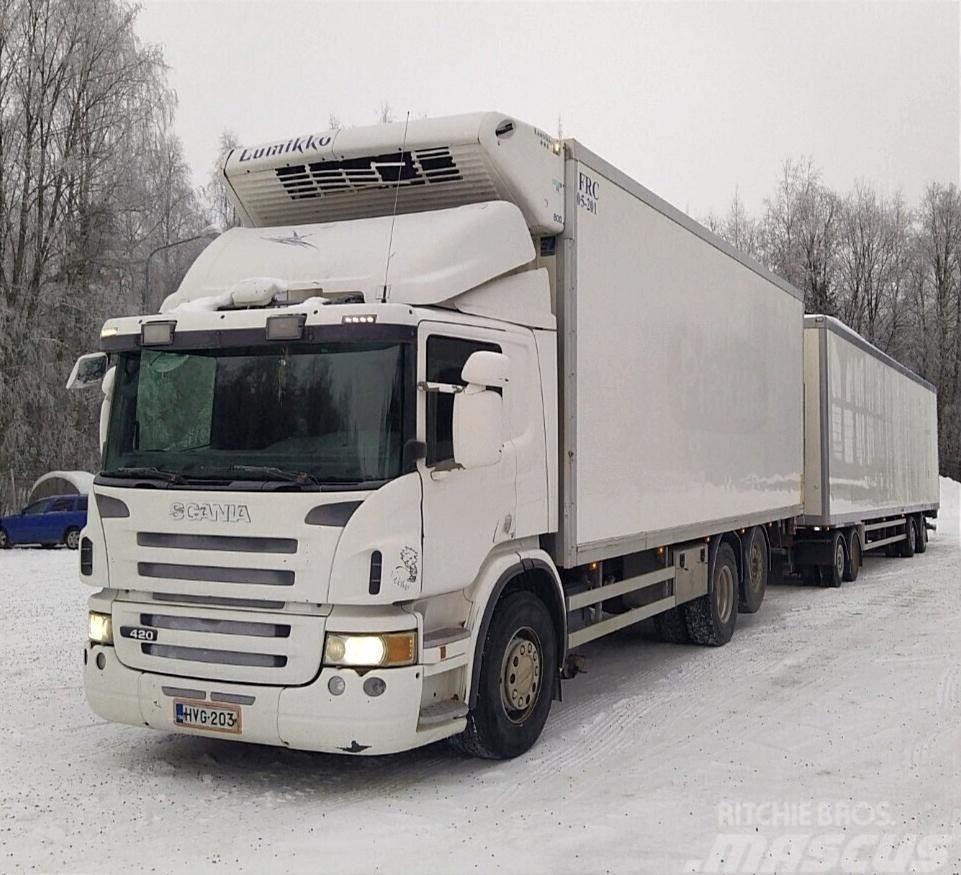 Scania P420 kylmäkoriyhdistelmä 6x2 Kühlkoffer